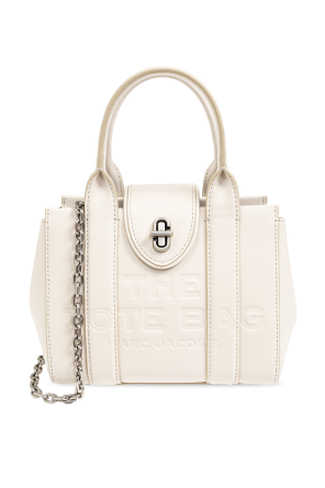 トートバッグ MARC JACOBS Woman Tote bags White 2S5HSH025H02 123 Marc Jacobs The Leather Medium Tote Bag - Cotton/Silver